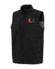 ANTIGUA Men's Antigua Black Miami Hurricanes Brisk Full-Zip Vest  - 1