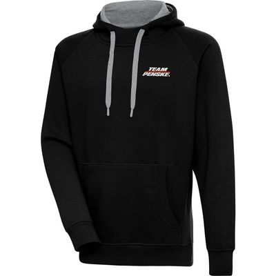 ANTIGUA Men's Antigua Black Team Penske Victory Pullover Hoodie 