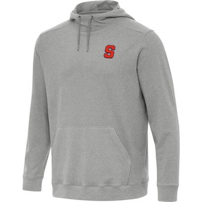 ANTIGUA Men's Antigua Heather Gray Syracuse Orange Cloud Pullover Hoodie 