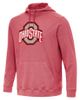 ANTIGUA Men's Antigua Heather Scarlet Ohio State Buckeyes Cloud Pullover Hoodie - 2