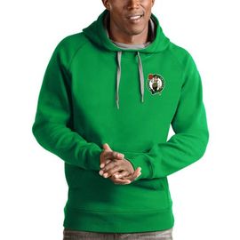 ANTIGUA Men's Antigua Kelly Green Boston Celtics Victory Pullover Hoodie 