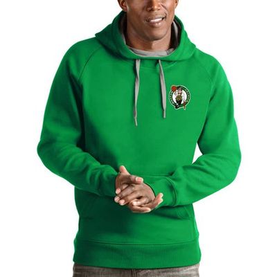 ANTIGUA Men's Antigua Kelly Green Boston Celtics Victory Pullover Hoodie 
