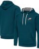 ANTIGUA Men's Antigua Midnight Green Philadelphia Eagles Victory Pullover Hoodie  - 1