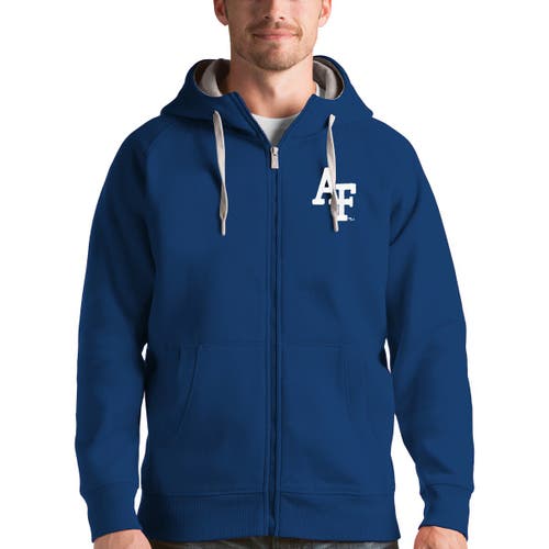 ANTIGUA Men's Antigua Royal Air Force Falcons Victory Full-Zip Hoodie 