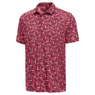 ANTIGUA Men's Antigua Scarlet San Francisco 49ers Season Tickets Polo 