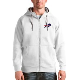 ANTIGUA Men's Antigua White Buffalo Bills Victory Full-Zip Hoodie 