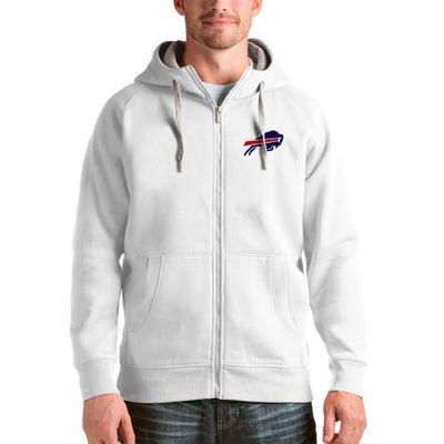ANTIGUA Men's Antigua White Buffalo Bills Victory Full-Zip Hoodie 