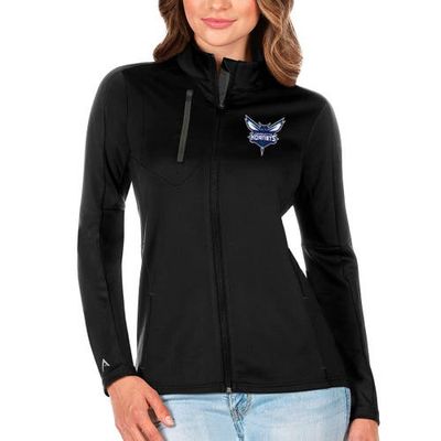 ANTIGUA Women's Antigua Black Charlotte Hornets Generation Full-Zip Jacket 
