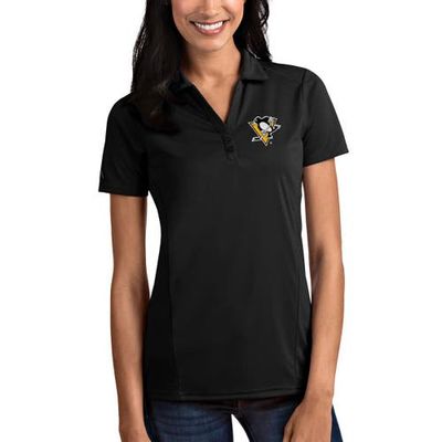 ANTIGUA Women's Antigua Black Pittsburgh Penguins Tribute Polo 