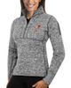 ANTIGUA Women's Antigua Gray Bowling Green St. Falcons Fortune 1/2-Zip Pullover Sweater  - 1