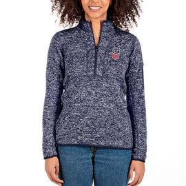 ANTIGUA Women's Antigua Gray USWNT Fortune Half-Zip Pullover Jacket