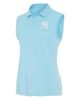 ANTIGUA Women's Antigua Powder Blue New York Yankees Recap Sleeveless Polo  - 1