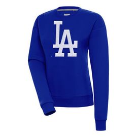 ANTIGUA Women's Antigua Royal Los Angeles Dodgers Victory Chenille Pullover Sweatshirt 