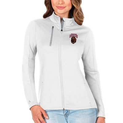 ANTIGUA Women's Antigua White/Silver Montana Grizzlies Generation Full-Zip Jacket 