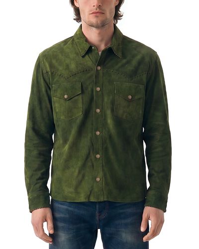 Antik Denim Antik Denim Suede Western Shirt