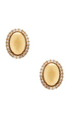 Anton Heunis Anton Heunis Clasp Oval Stud Earrings