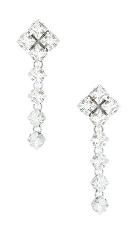 Anton Heunis Anton Heunis Omega Clasp Cascade Pixel Earrings