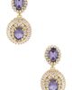 Anton Heunis Anton Heunis Omega Clasp Oval Disc Chandeliers Earrings - 1