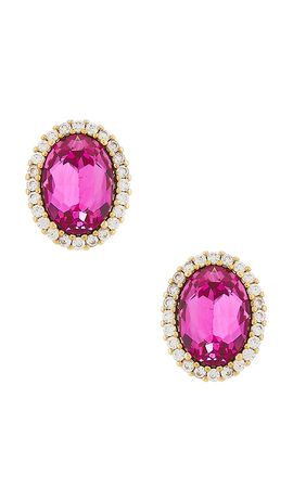 Anton Heunis Anton Heunis Omega Clasp Oval Earrings