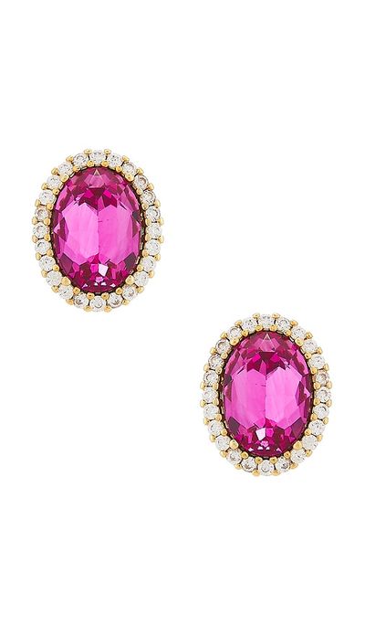 Anton Heunis Anton Heunis Omega Clasp Oval Earrings