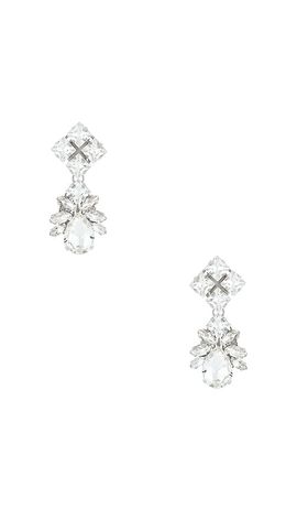 Anton Heunis Anton Heunis Omega Clasp Pixel & Drop Pendant Earrings