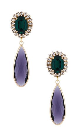 Anton Heunis Anton Heunis Stud With Clip Oval & Tear Pendant