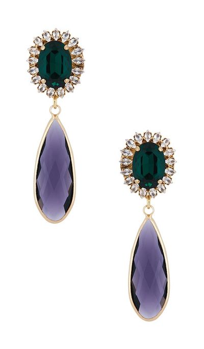 Anton Heunis Anton Heunis Stud With Clip Oval & Tear Pendant