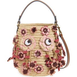 Anya Hindmarch Anya Hindmarch Blossom Creature Crochet Raffia Crossbody Bag