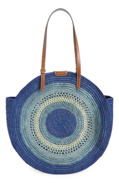 Anya Hindmarch Anya Hindmarch Bow Round Raffia Tote