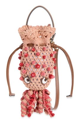 Anya Hindmarch Anya Hindmarch Crochet Raffia Squid Crossbody Bag