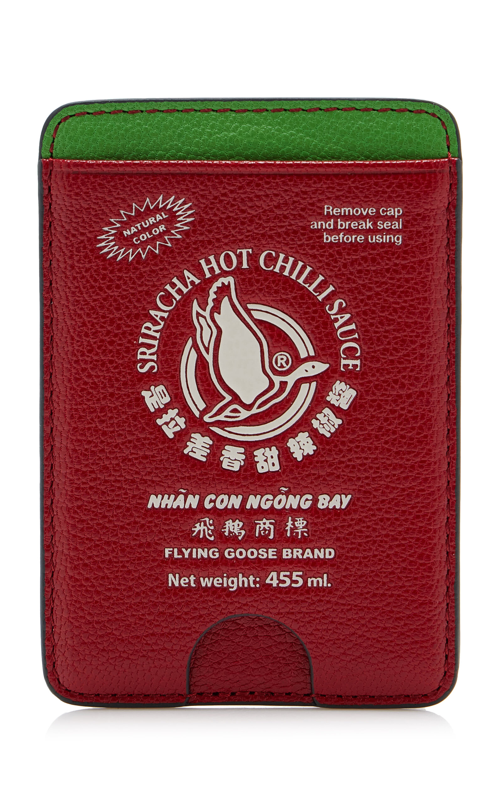 Anya Hindmarch Anya Hindmarch Flying Goose Sriracha Magnetic Card Case Red