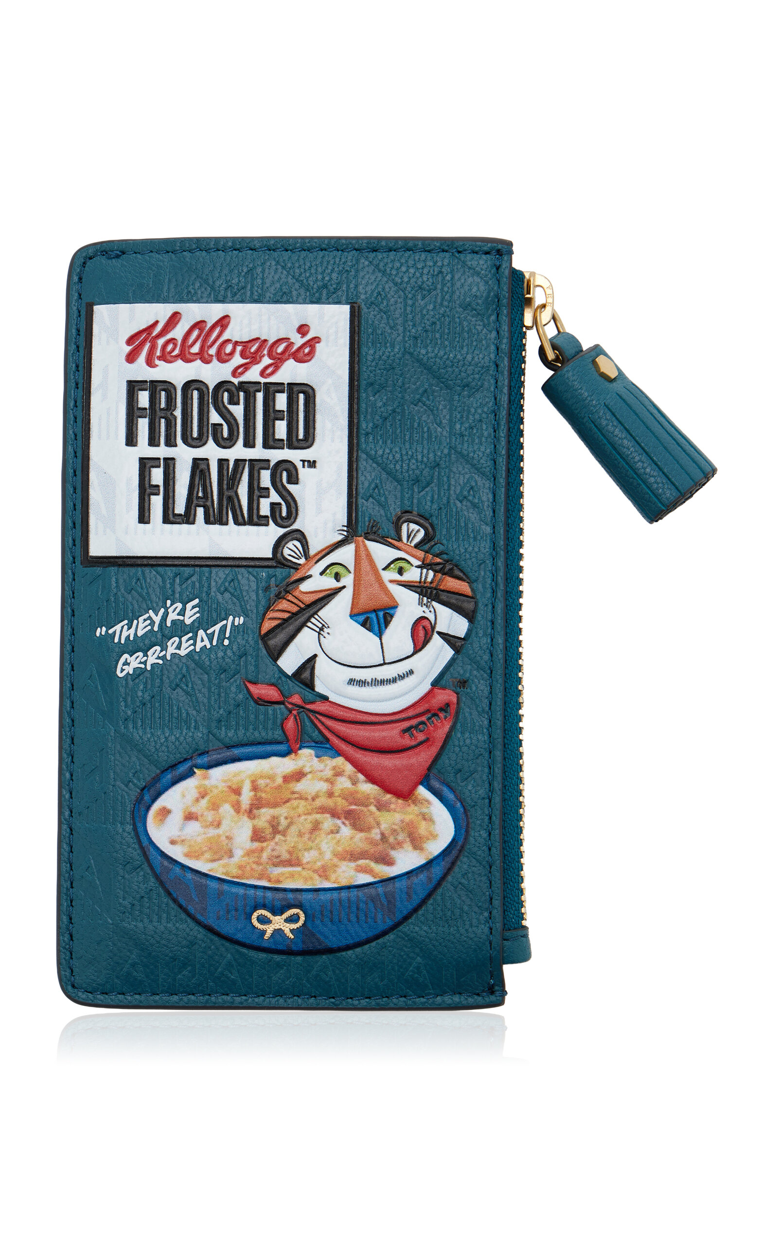 Anya Hindmarch Anya Hindmarch Frosted Flakes Leather Zipped Card Case Multi