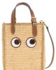 Anya Hindmarch Anya Hindmarch Mini Raffia Eyes Crossbody Tote - 1