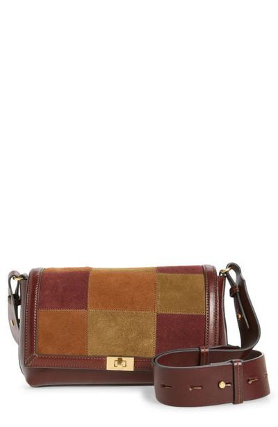 Anya Hindmarch Anya Hindmarch Mortimer Patchwork Suede & Leather Crossbody Bag
