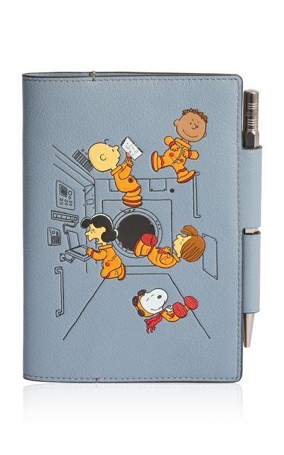 Anya Hindmarch Anya Hindmarch Peanuts All Over Space Snoopy A6 Journal Blue