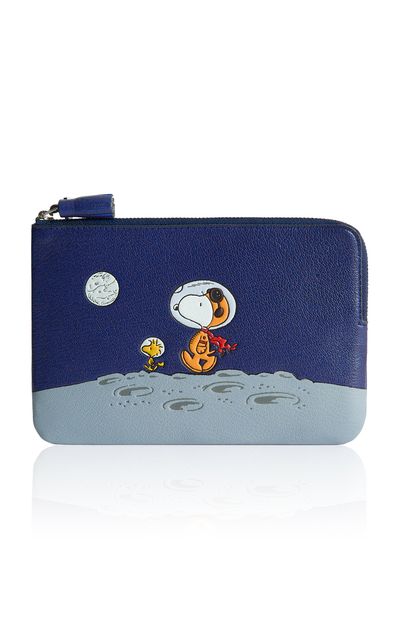Anya Hindmarch Anya Hindmarch Peanuts Moonwalk Snoopy Loose Pocket Blue