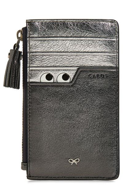 Anya Hindmarch Anya Hindmarch Peeping Eyes Zip Leather Card Case