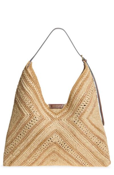 Anya Hindmarch Anya Hindmarch Raffia Bow Shoulder Bag