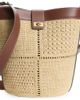 Anya Hindmarch Anya Hindmarch Raffia Patchwork Bucket Bag - 1