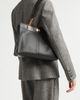 Anya Hindmarch Anya Hindmarch Small Mortimer Eyelet Chain Crosshatch Leather Tote - 3