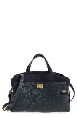 Anya Hindmarch Anya Hindmarch Small Wilson Eyelet Grained Leather & Suede Tote