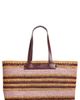Anya Hindmarch Anya Hindmarch Stripe Raffia East/West Tote - 1