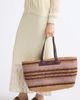 Anya Hindmarch Anya Hindmarch Stripe Raffia East/West Tote - 2