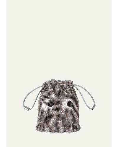 Anya Hindmarch Eyes Mesh Crystal Pouch Bag