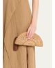 Anya Hindmarch Half Moon Raffia Bow Clutch Bag - 2