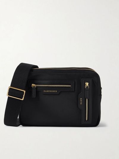 ANYA HINDMARCH Leather-trimmed ECONYL® shoulder bag