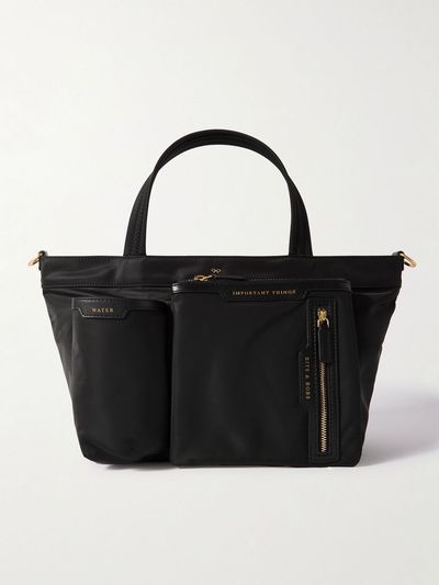 ANYA HINDMARCH Leather-trimmed ECONYL® tote bag