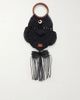 ANYA HINDMARCH Macrame leather-trimmed cotton clutch - 1