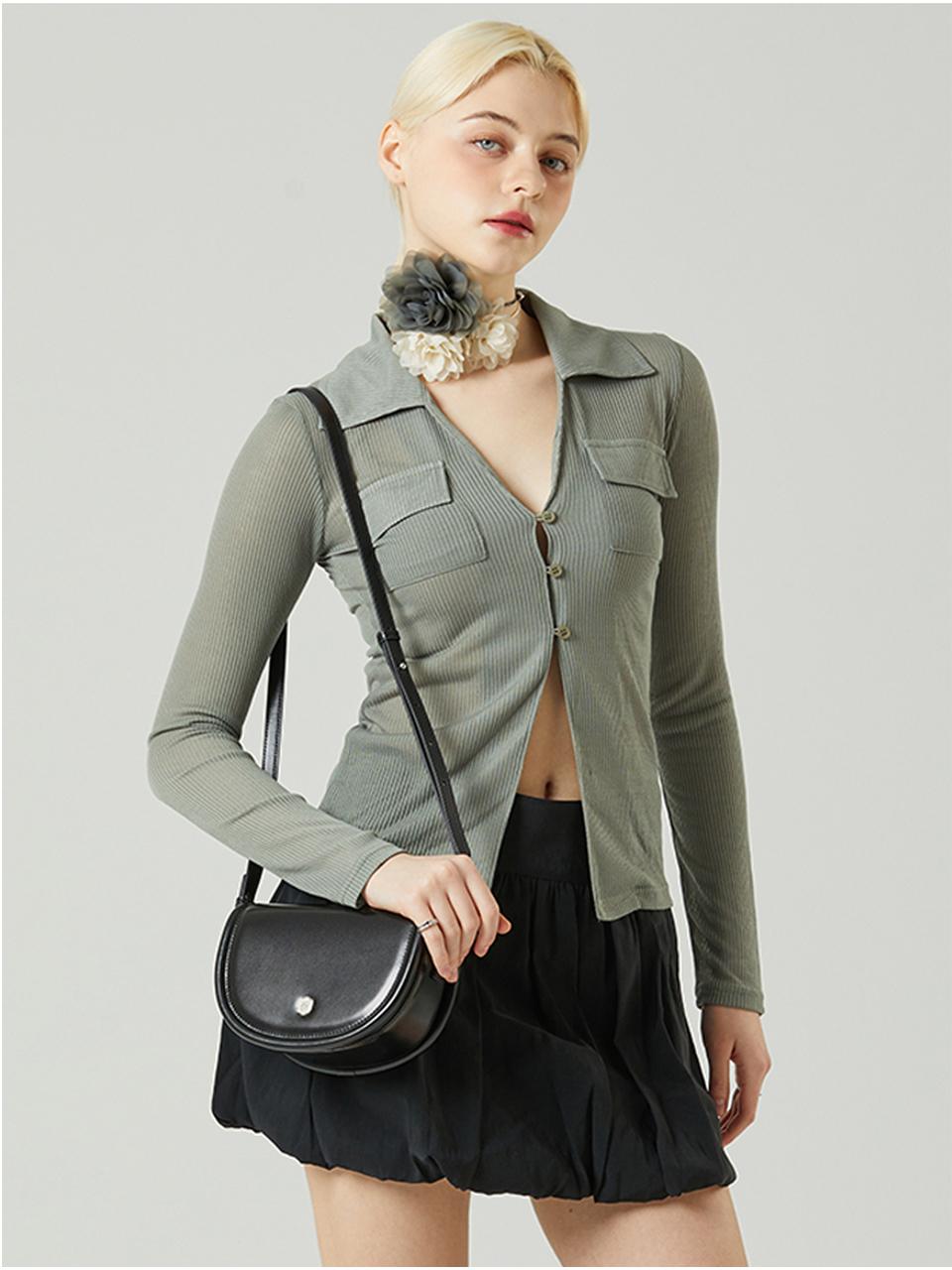 AOAO AURORA LEATHER_BLACK