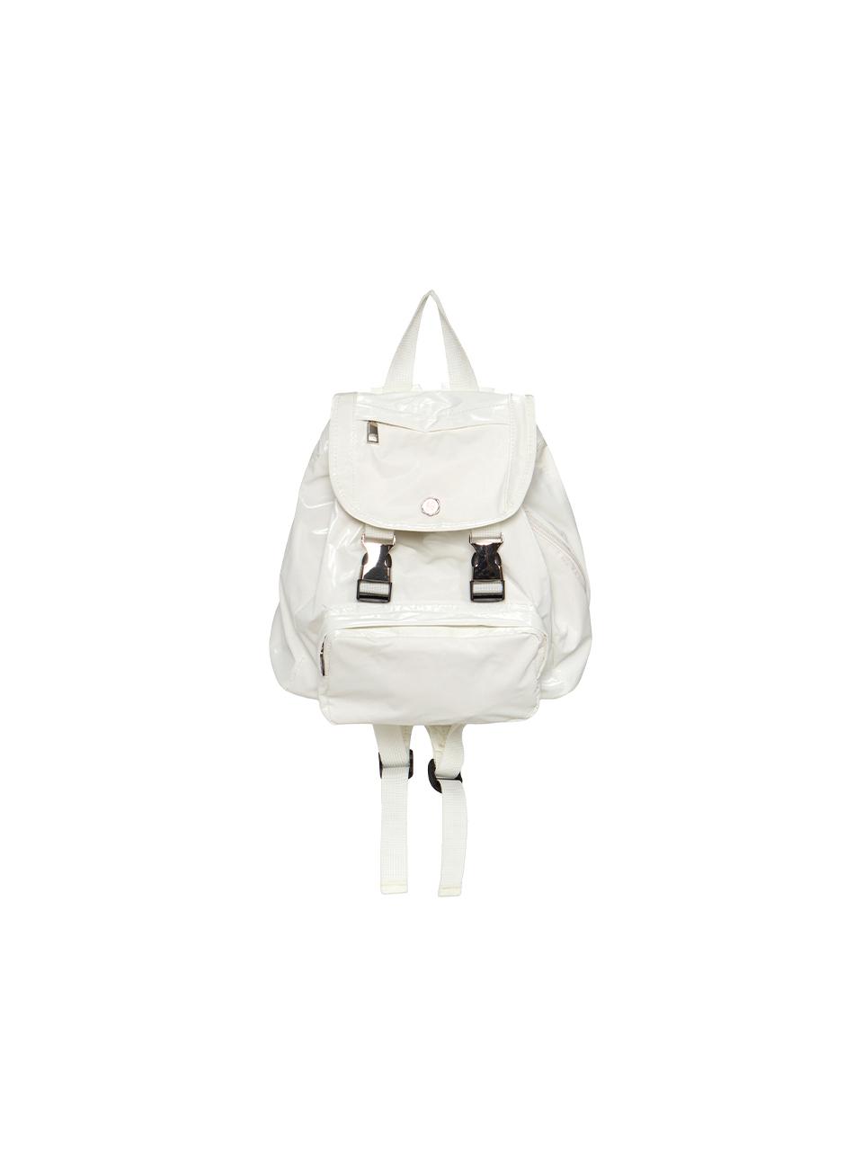 AOAO Lightweight Glossy Sustainable Backpack [Ivory]
